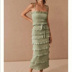 V. Chapman Lily Dress in Sage, Size 0